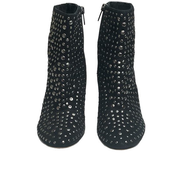 new Vince Camuto ✰ Drista All Over Studs Studded Ankle Booties ✰ Black Suede 8M - Picture 9 of 16